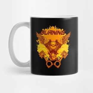 Machine Motor Bike - Burning Mug